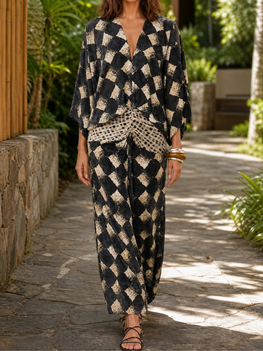 Elena™ | Riviera Mosaic Maxi Dress