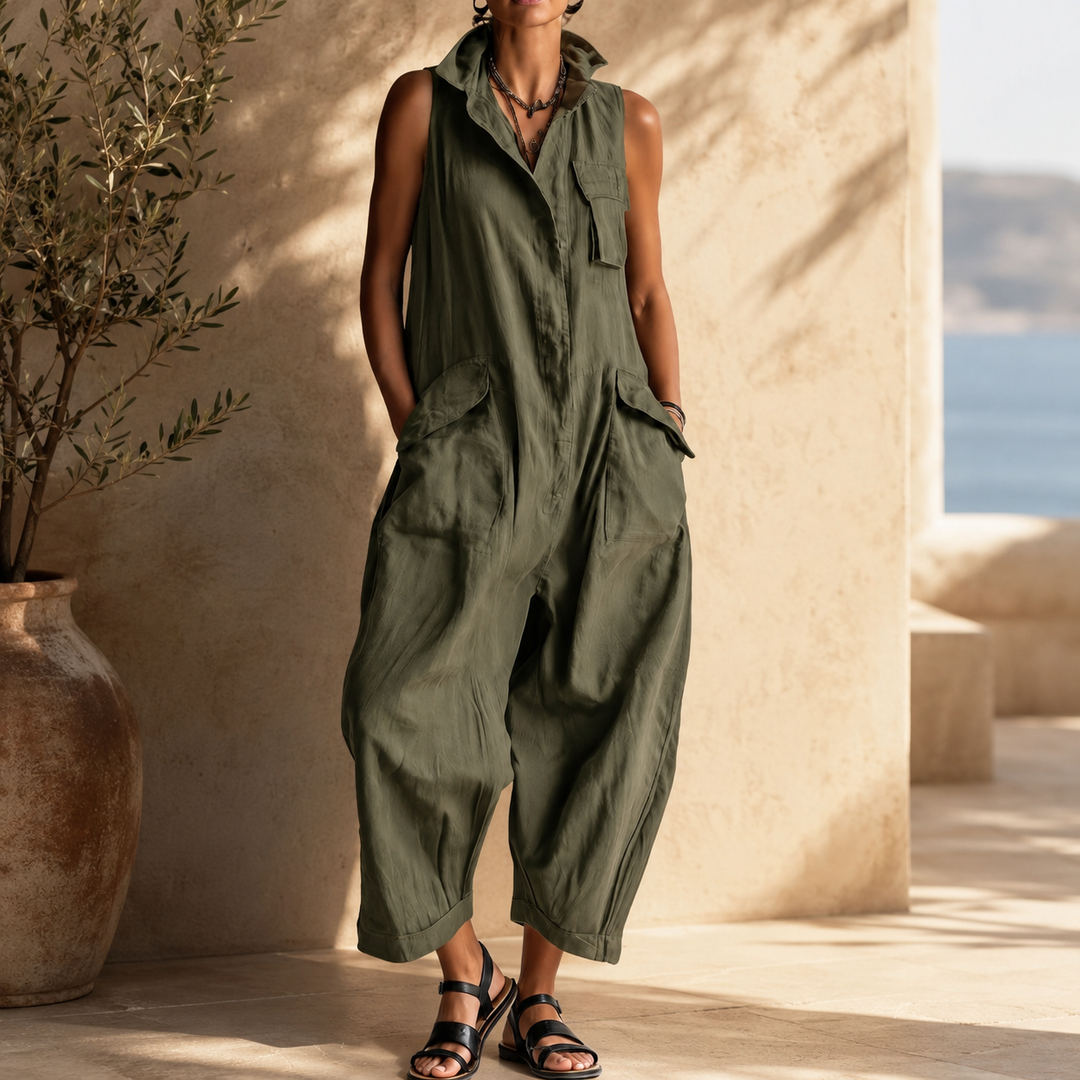 Maya™ | Relaxed Sleeveless Jumpsuit