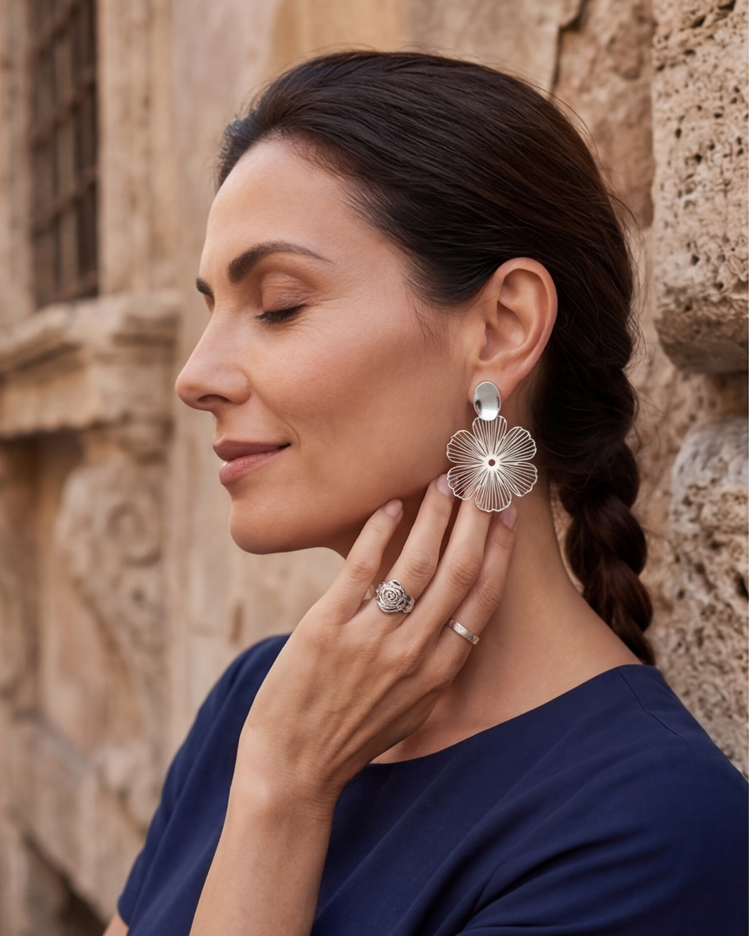 Fiore Non-Piercing Clip-On Earrings