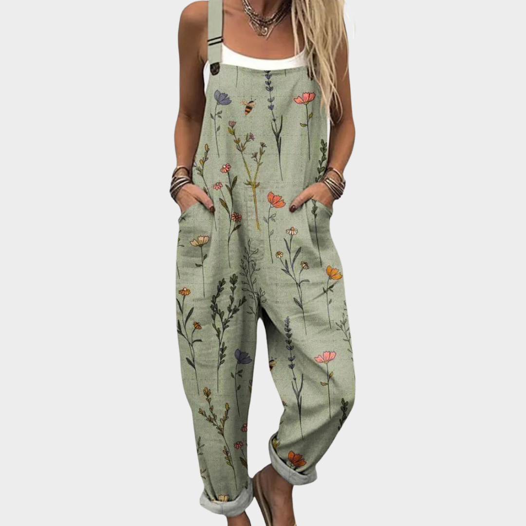 Olivia | Women’s Green Jumpsuit