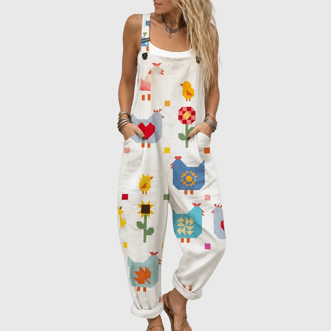 Cozy Graphic Jumpsuit