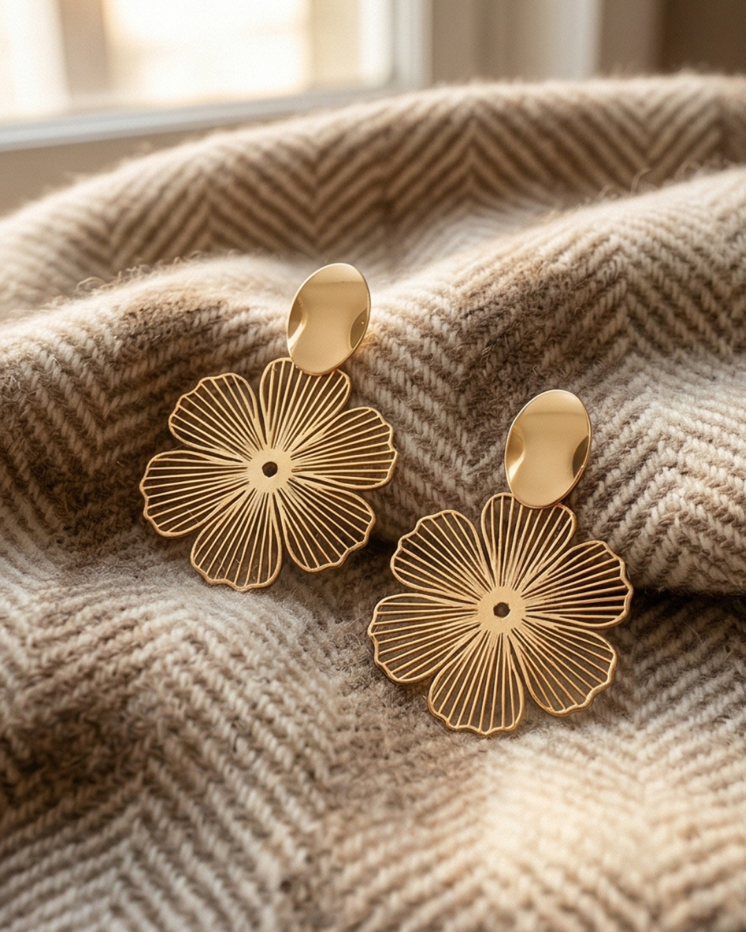 Fiore Non-Piercing Clip-On Earrings