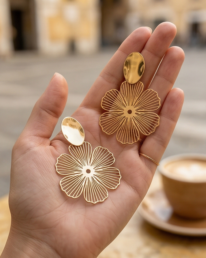 Fiore Non-Piercing Clip-On Earrings