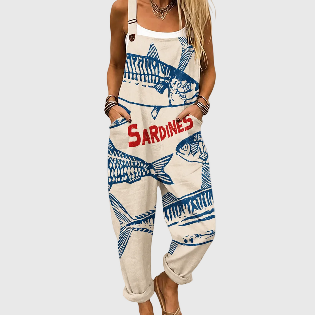 Cozy Graphic Jumpsuit