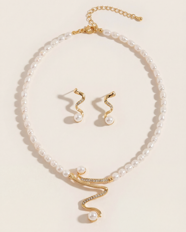 Elora Jewelry Set: Necklace and Earrings