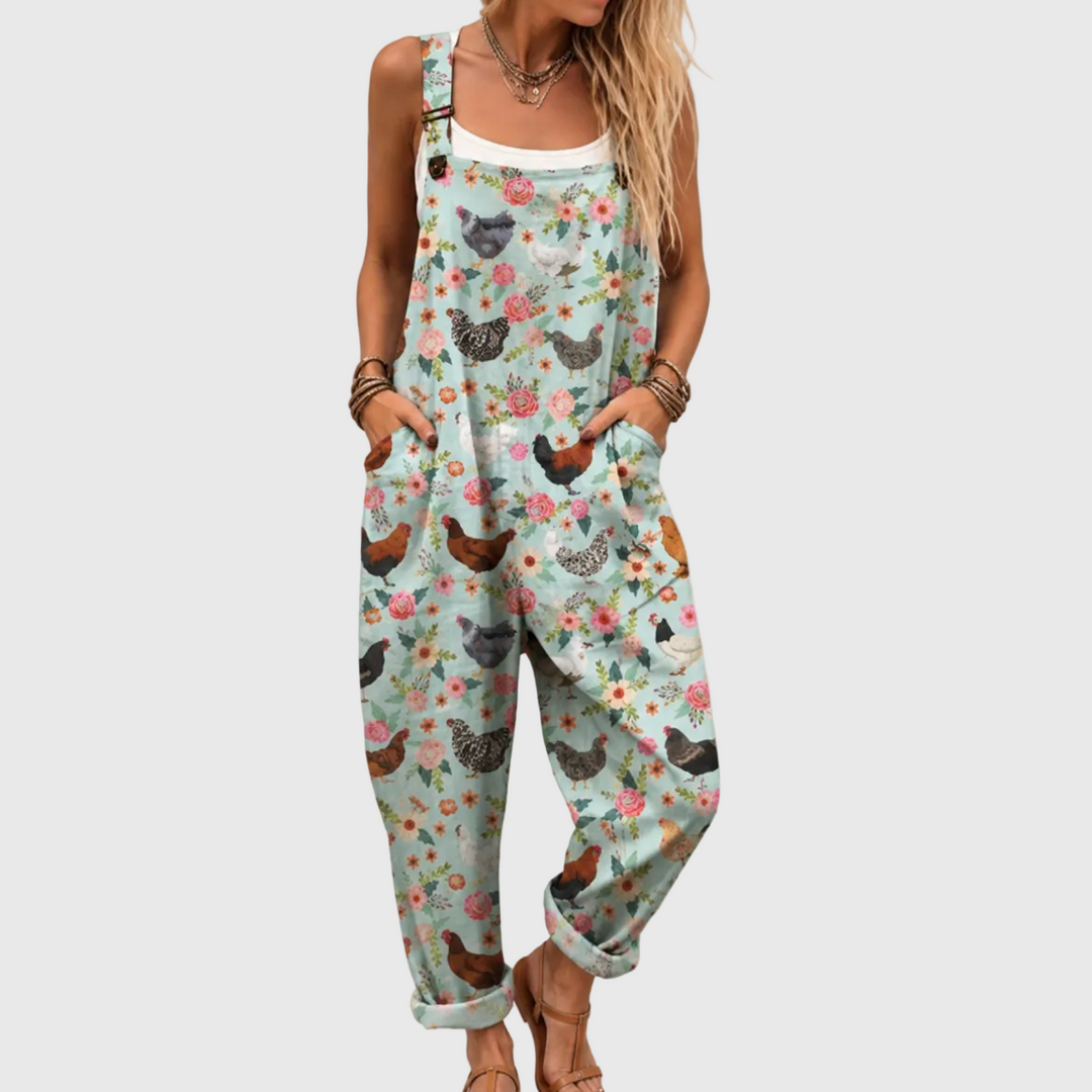 Cozy Patterned Jumpsuit