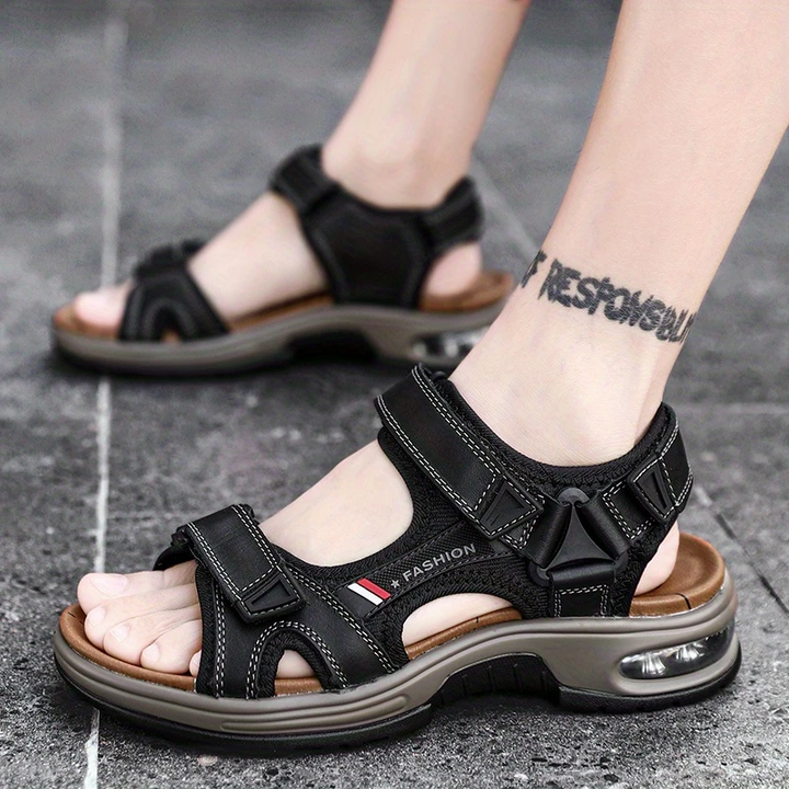 Bennett™ | AirCushion Adjustable Leather Sandals