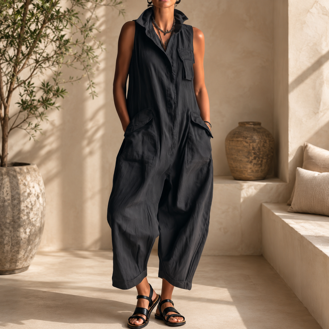 Maya™ | Relaxed Sleeveless Jumpsuit