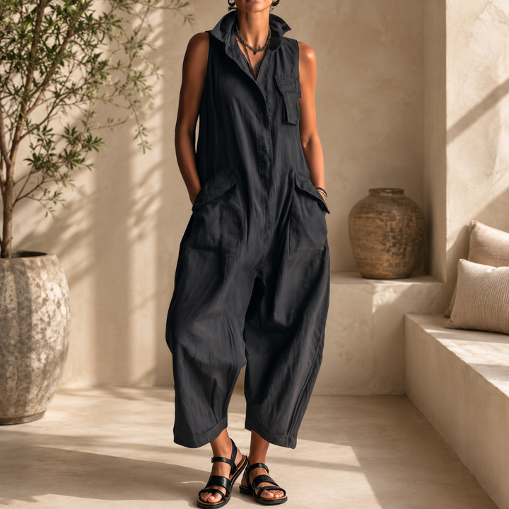 Maya™ | Relaxed Sleeveless Jumpsuit