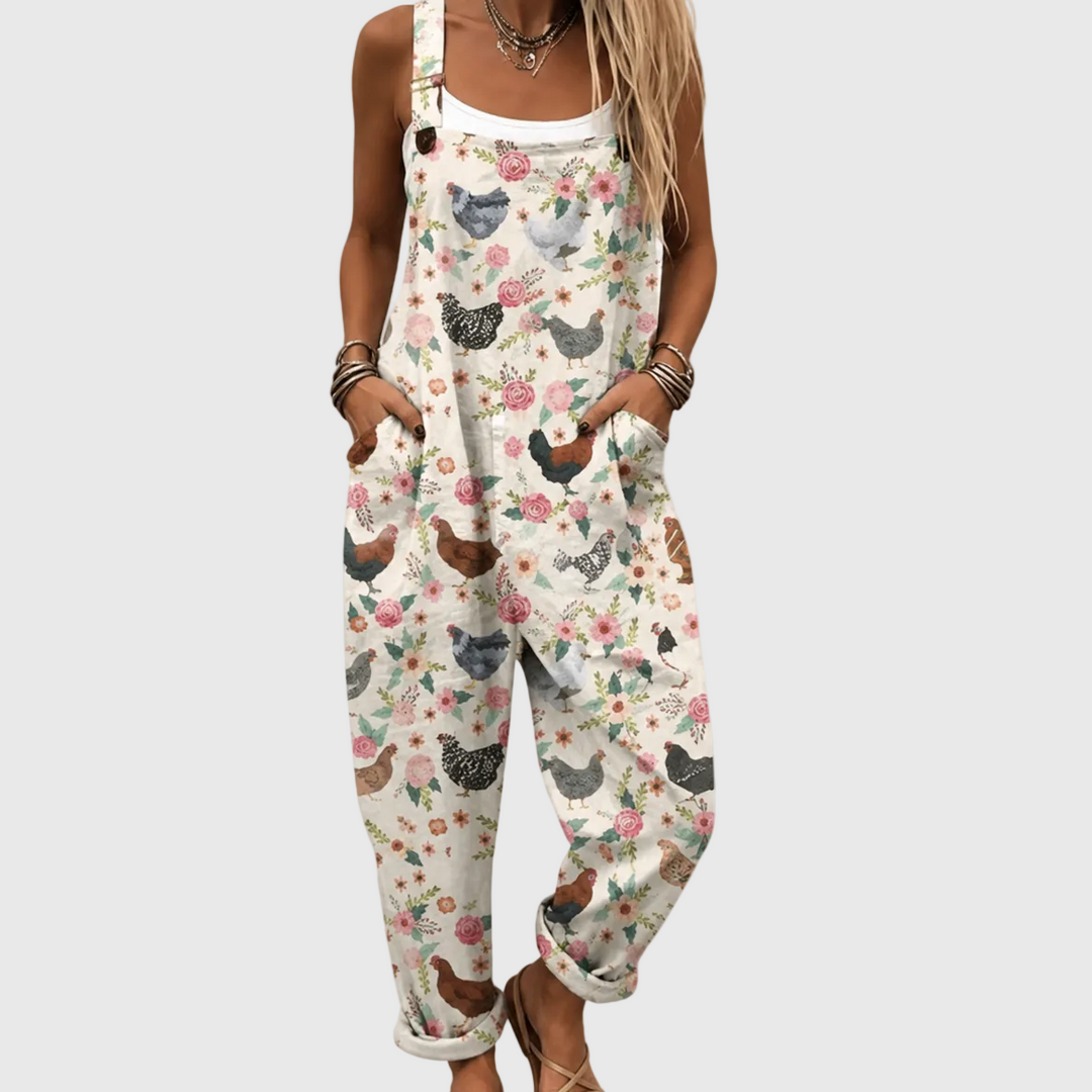 Cozy Printed Jumpsuit