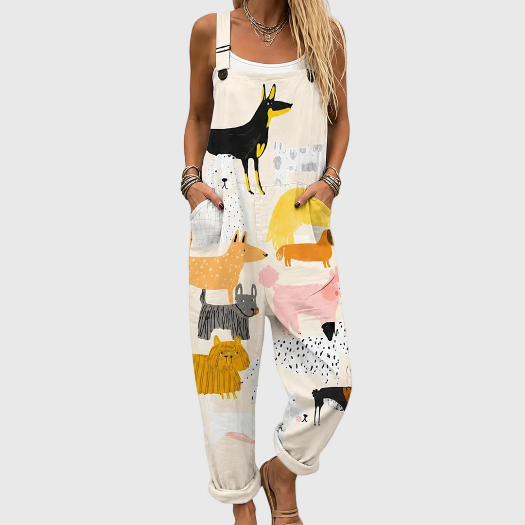 Cozy Printed Jumpsuit