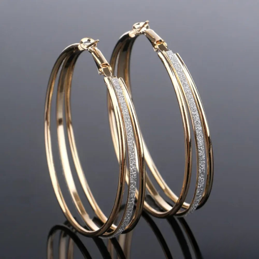 Vintage-Inspired Gold Hoop Earrings