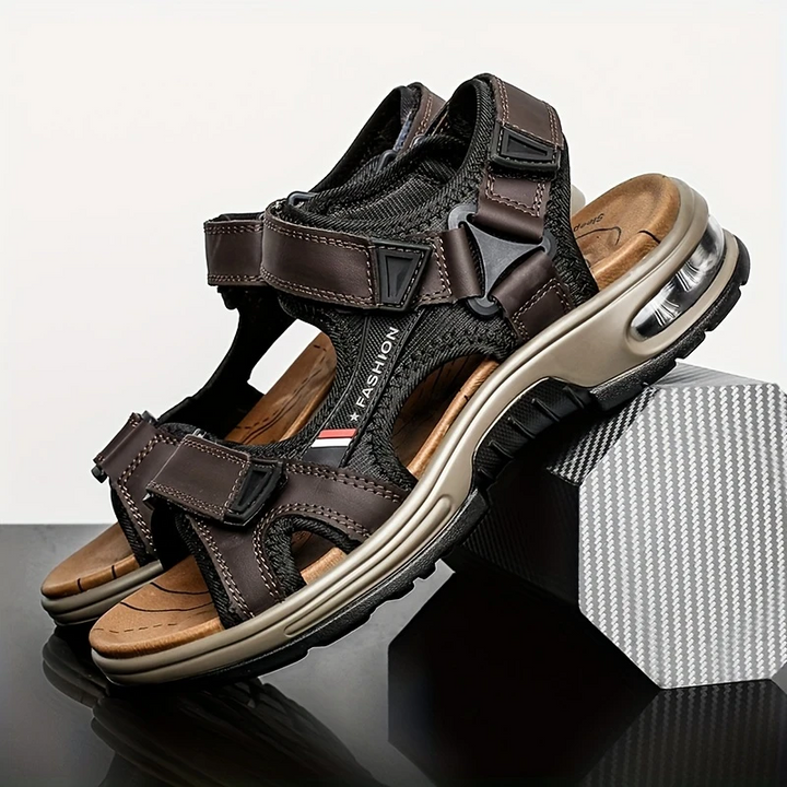 Bennett™ | AirCushion Adjustable Leather Sandals