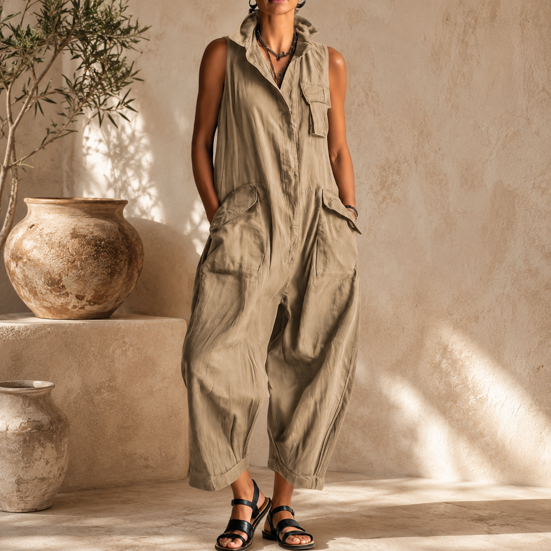 Maya™ | Relaxed Sleeveless Jumpsuit