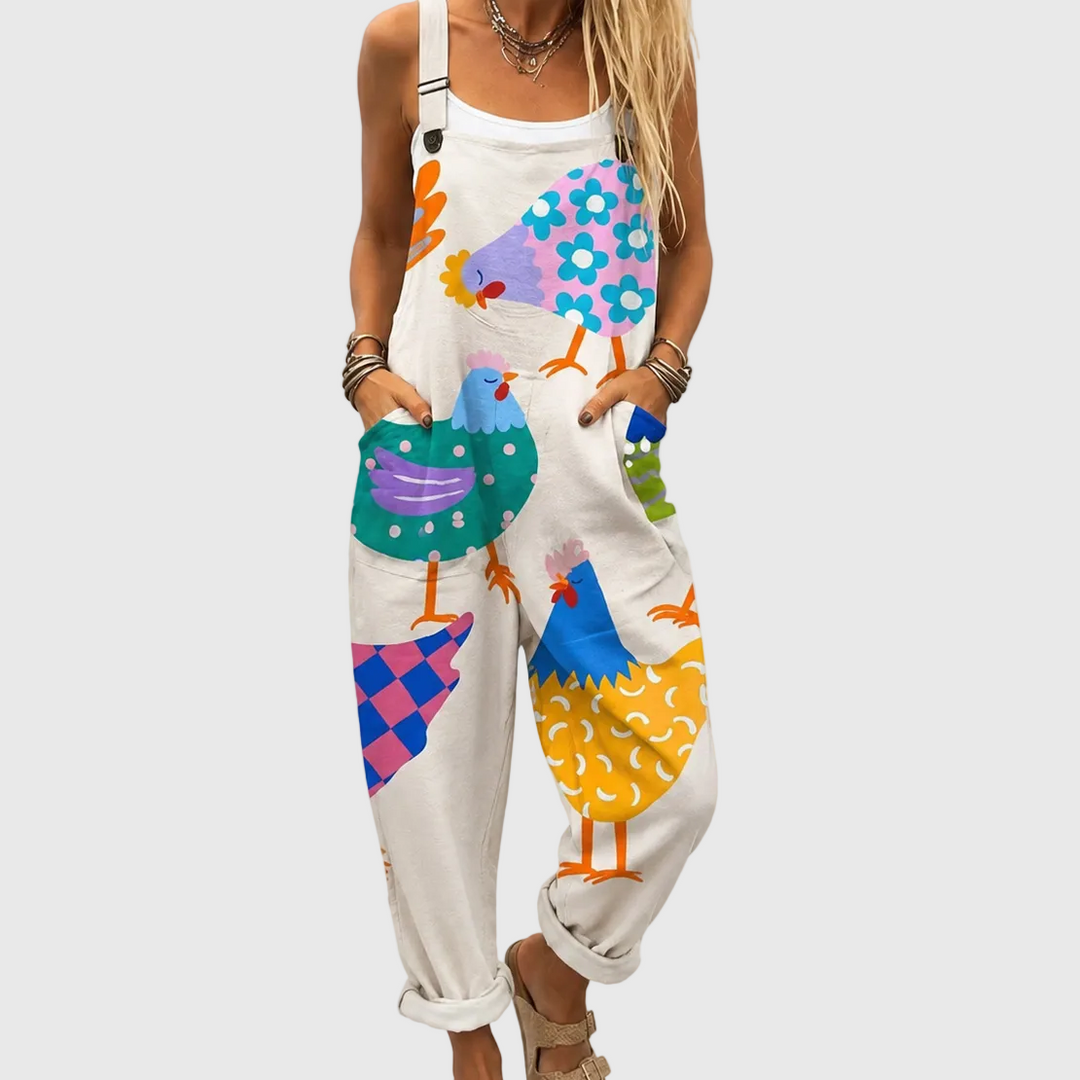 Cozy Graphic Jumpsuit
