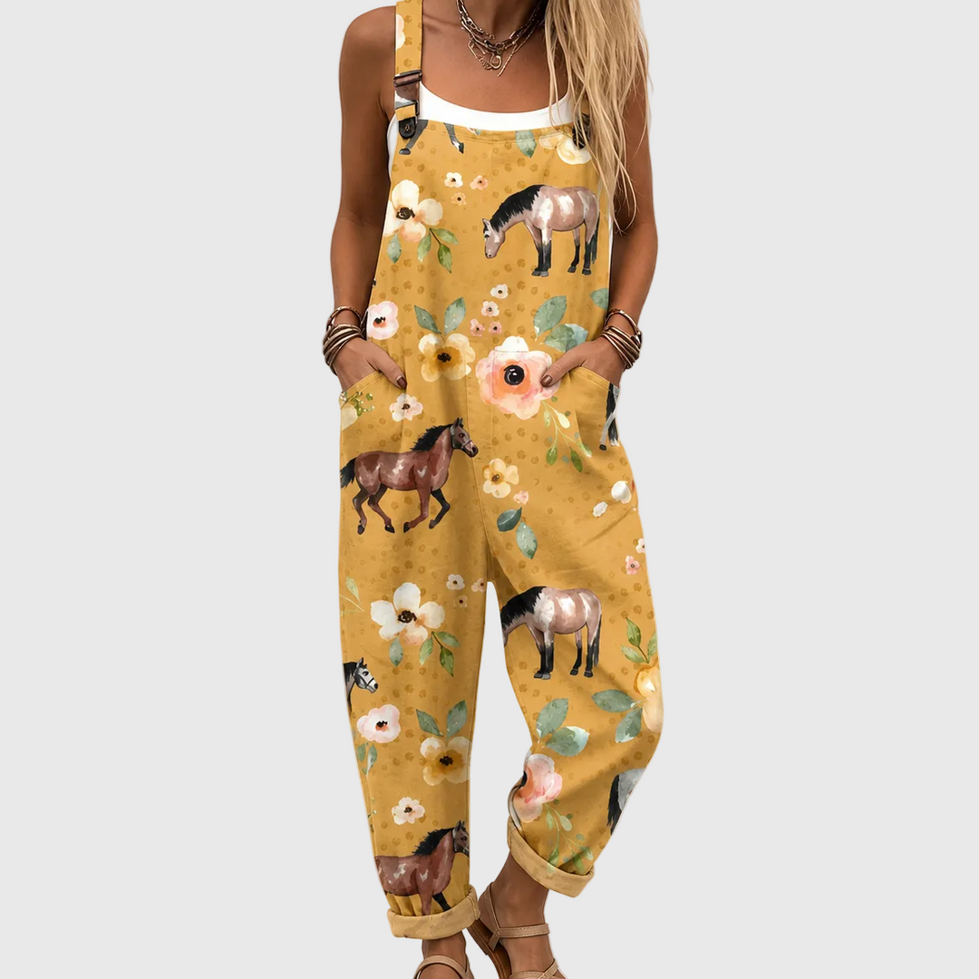 Cozy Patterned Jumpsuit