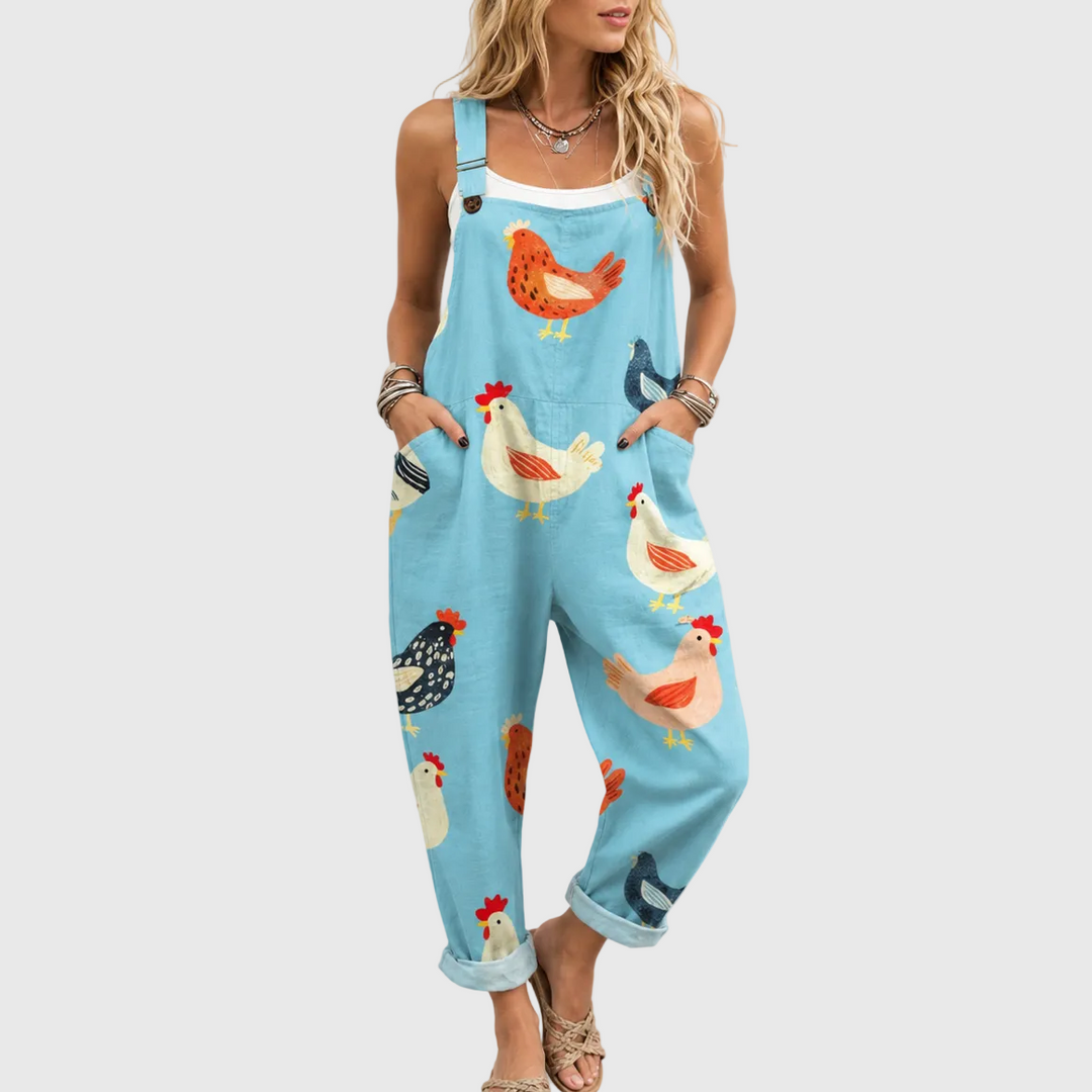 Cozy Patterned Jumpsuit