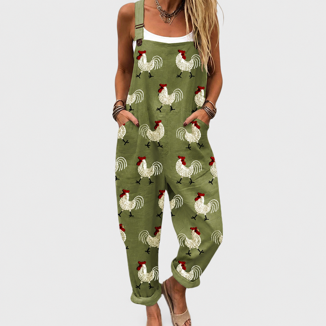 Cozy Graphic Jumpsuit