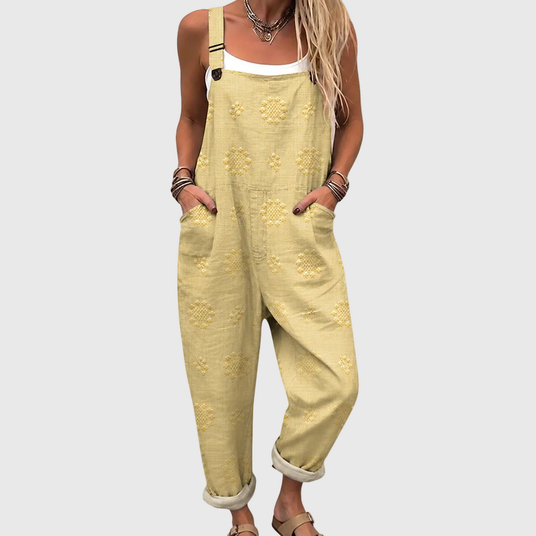 Cozy Patterned Jumpsuit