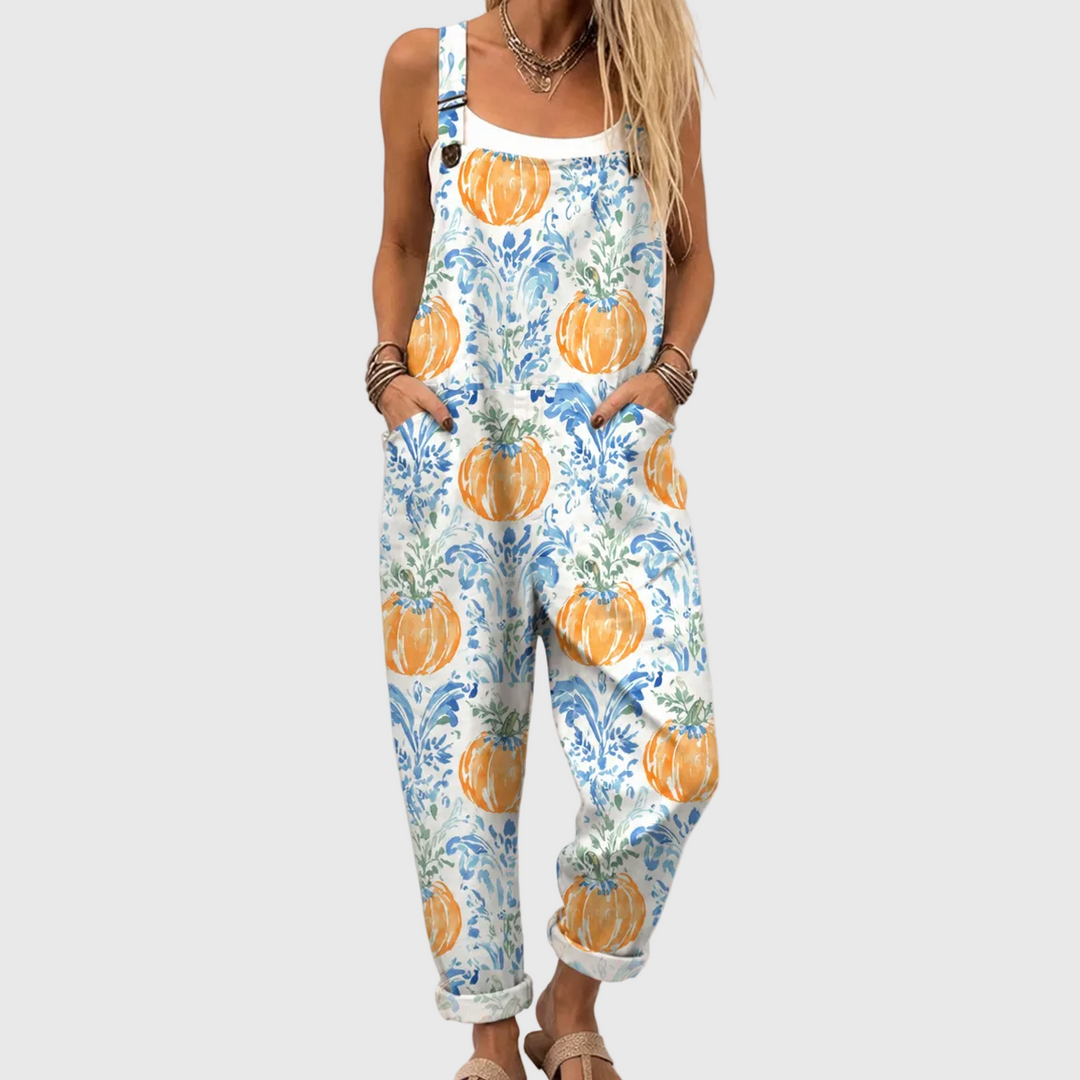 Cozy Graphic Overalls