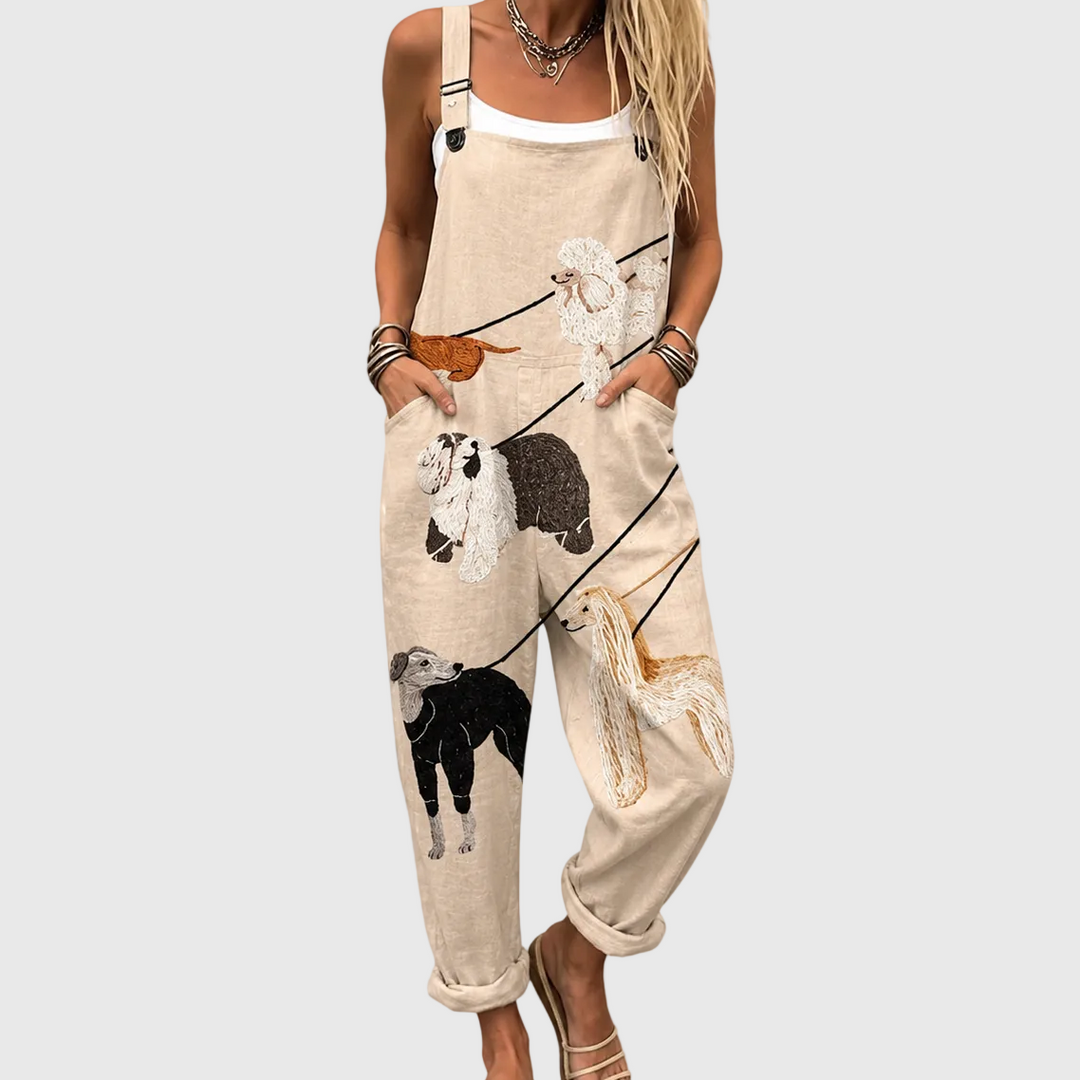 Cozy Printed Jumpsuit