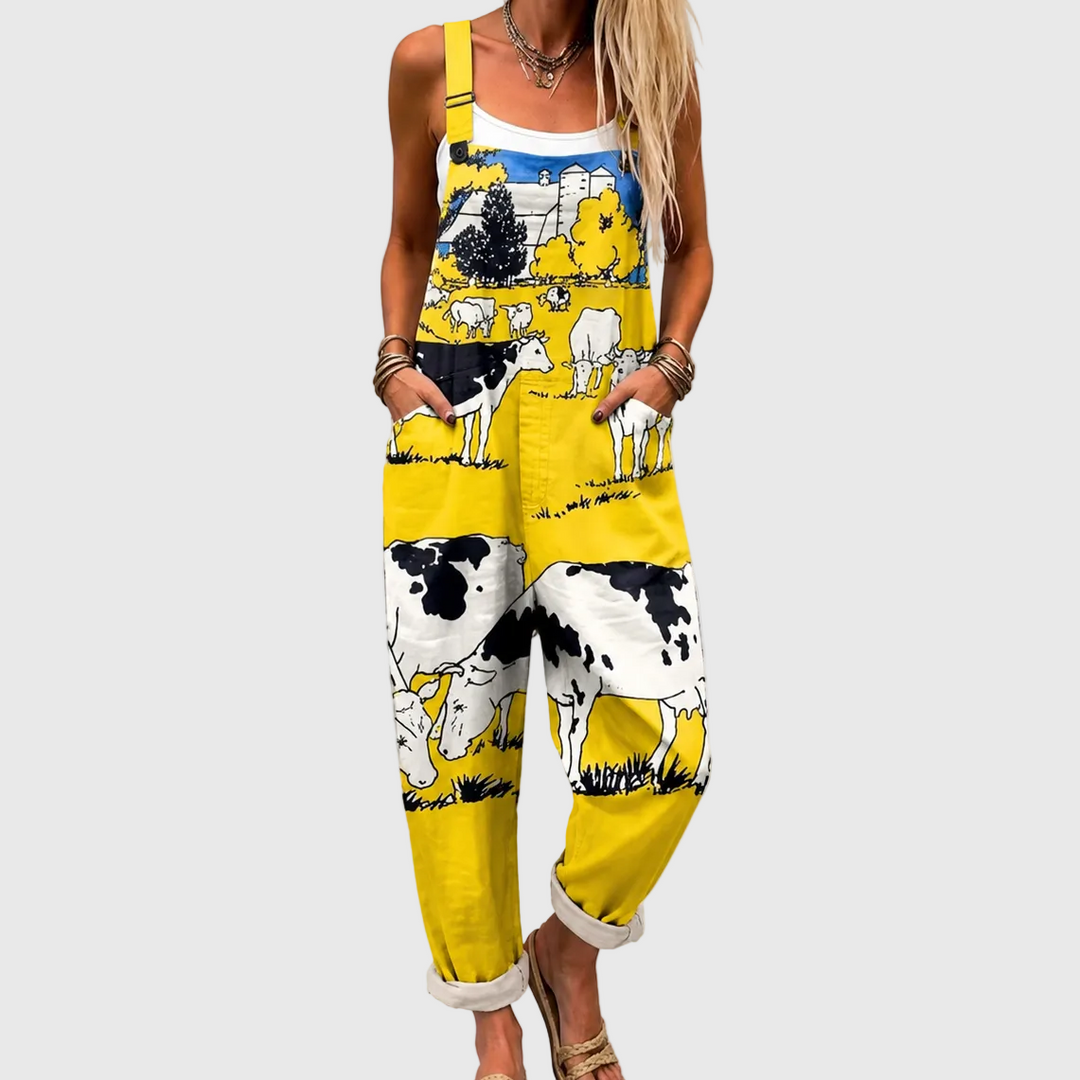 Cozy Printed Jumpsuit