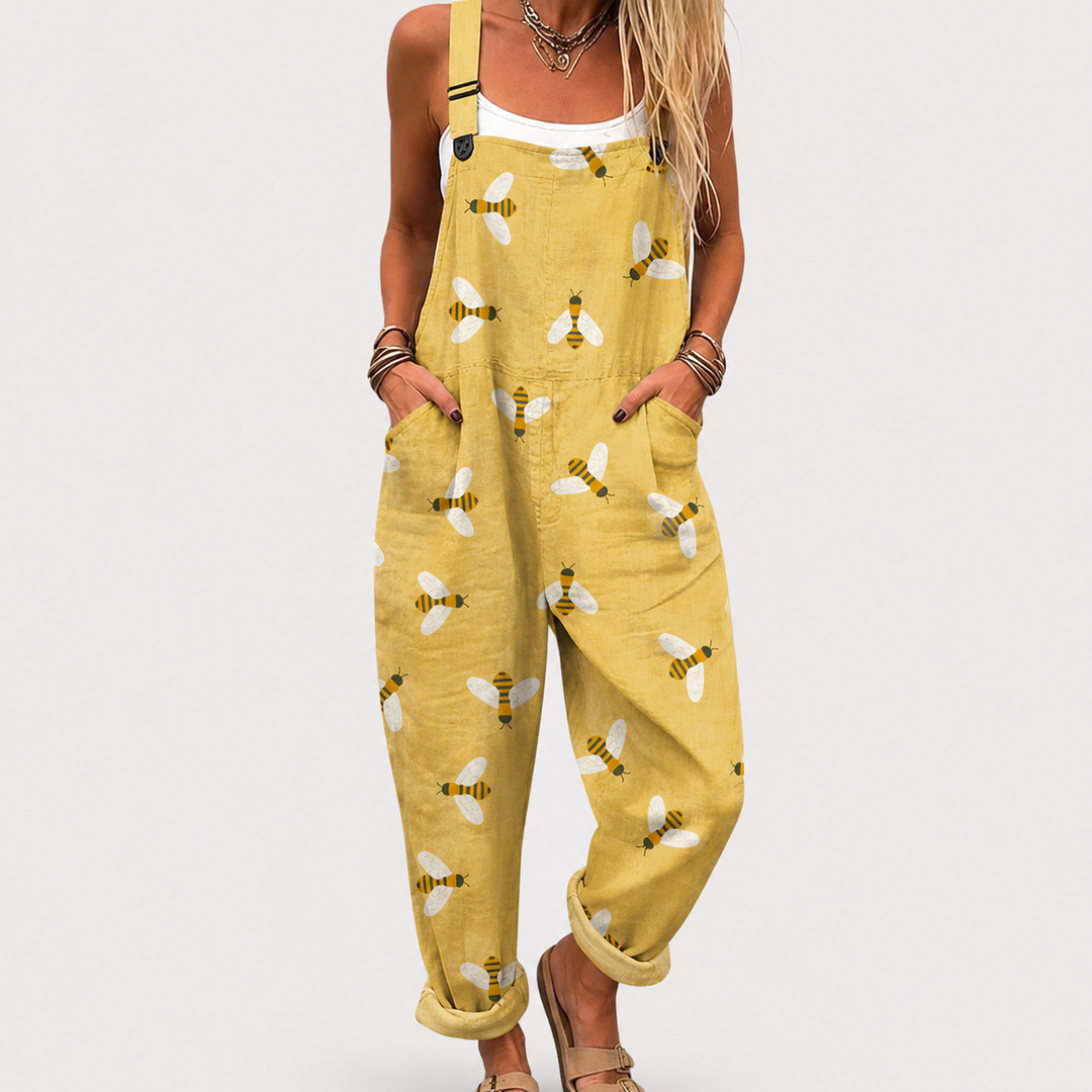Cozy Graphic Overalls