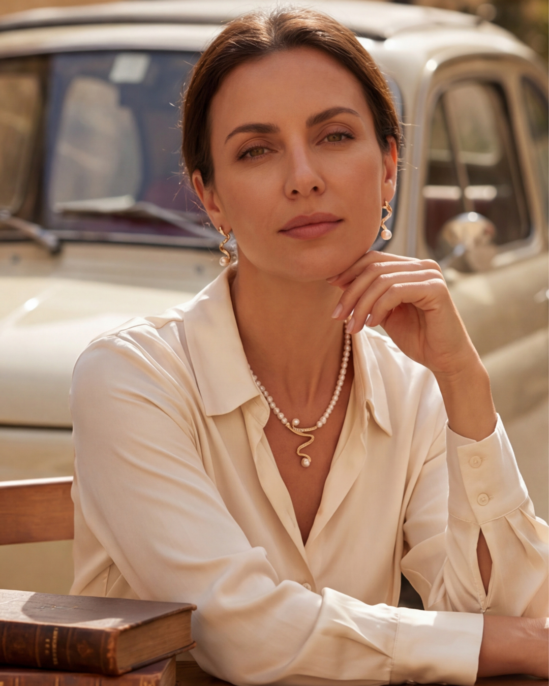 Elora Jewelry Set: Necklace and Earrings