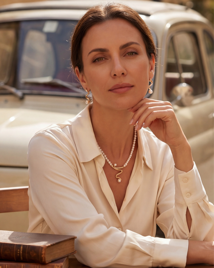 Elora Jewelry Set: Necklace and Earrings