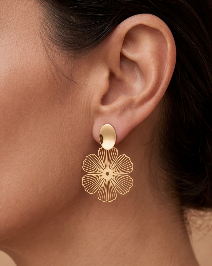 Fiore Non-Piercing Clip-On Earrings