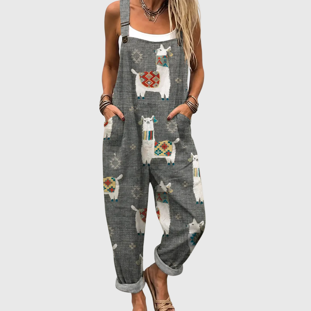Cozy Patterned Jumpsuit