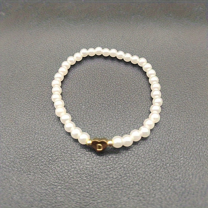 Stylish Heart Initial Bracelet (A–Z)