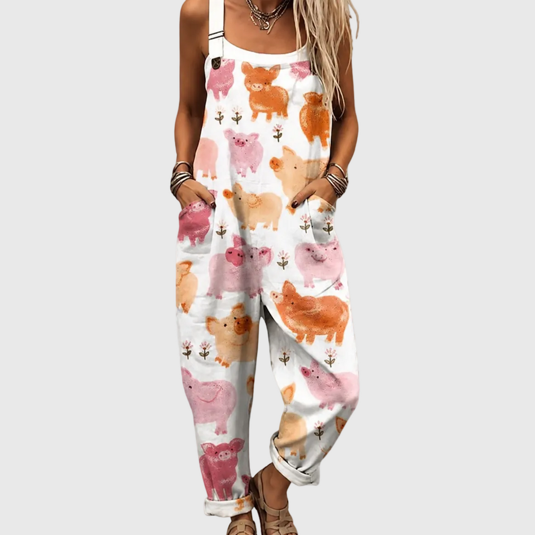 Cozy Printed Jumpsuit