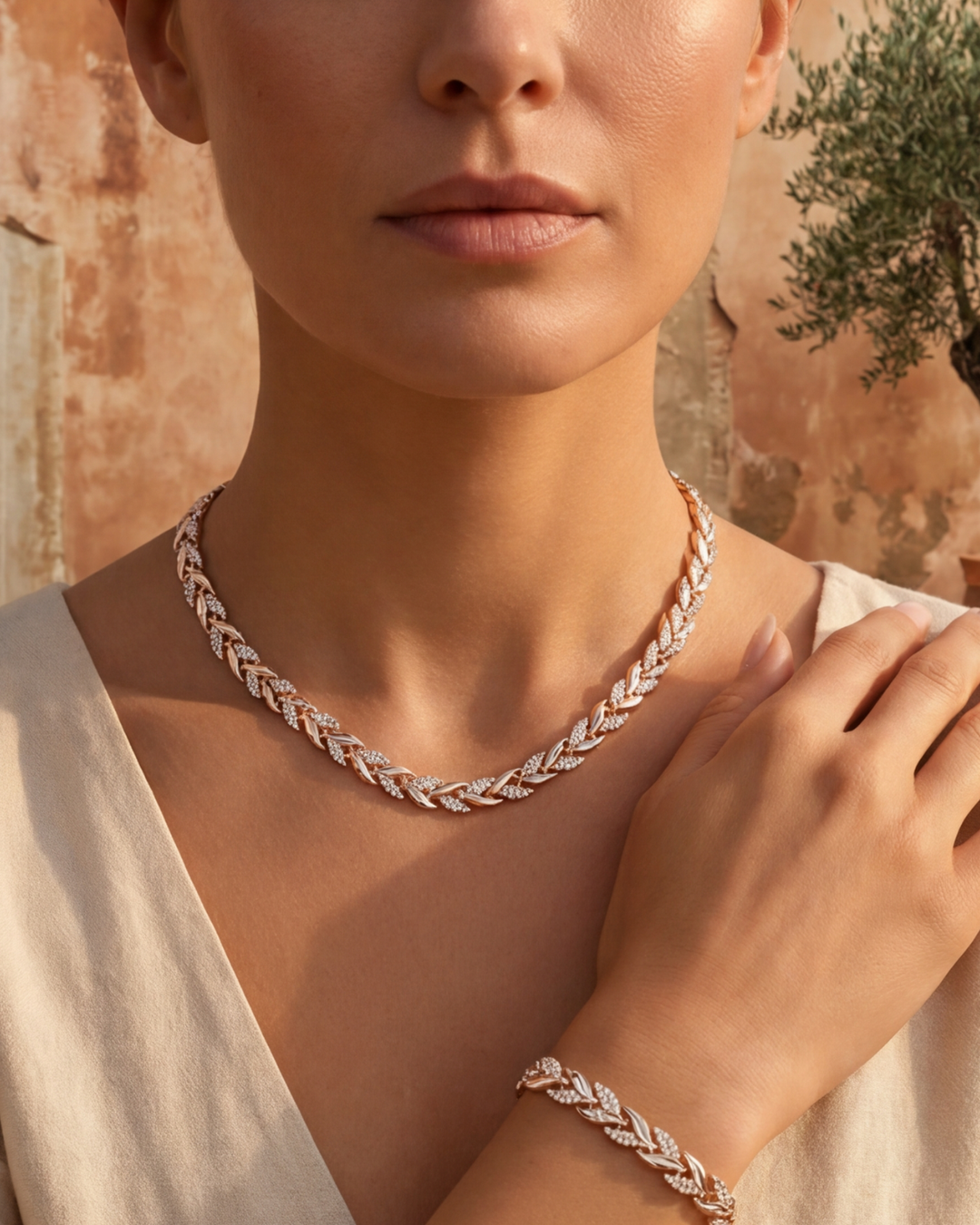 Tana Necklace and Bracelet Set