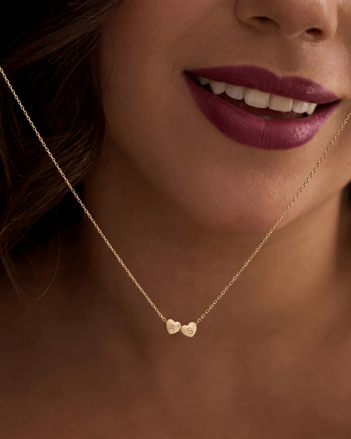 Customizable Amarin Necklace with Your Chosen Initials