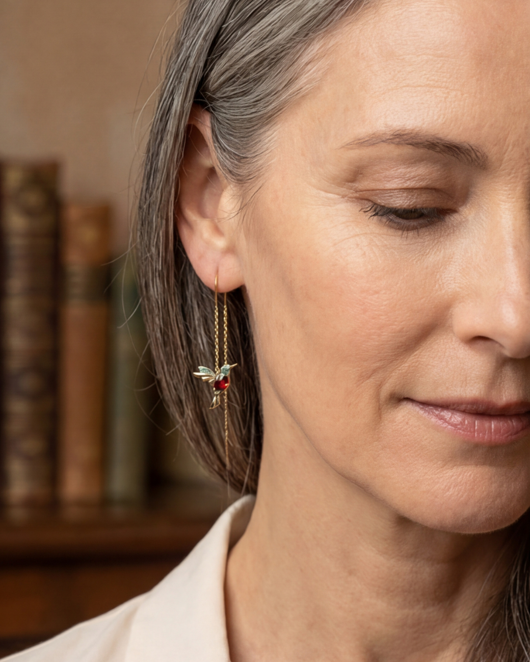 Elegant Safira Stud Earrings