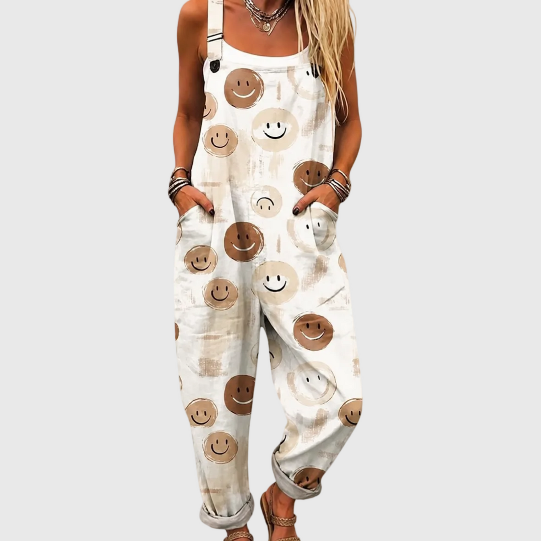 Cozy Graphic Overalls