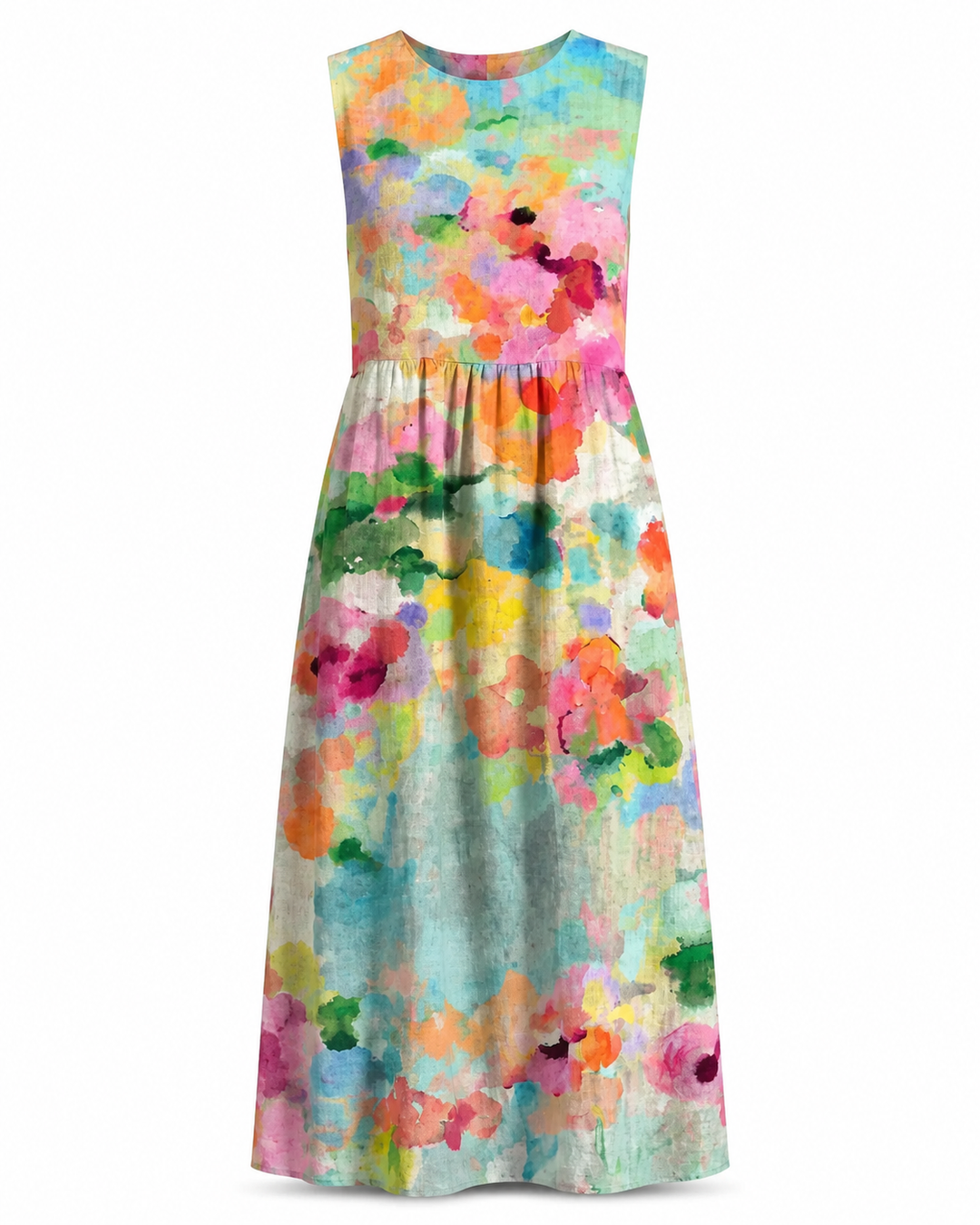 Rosalie™ | Robe midi à motif cachemire botanique