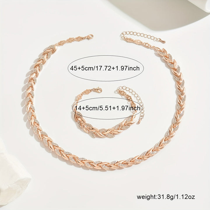 Herringbone Crystal Jewelry Collection