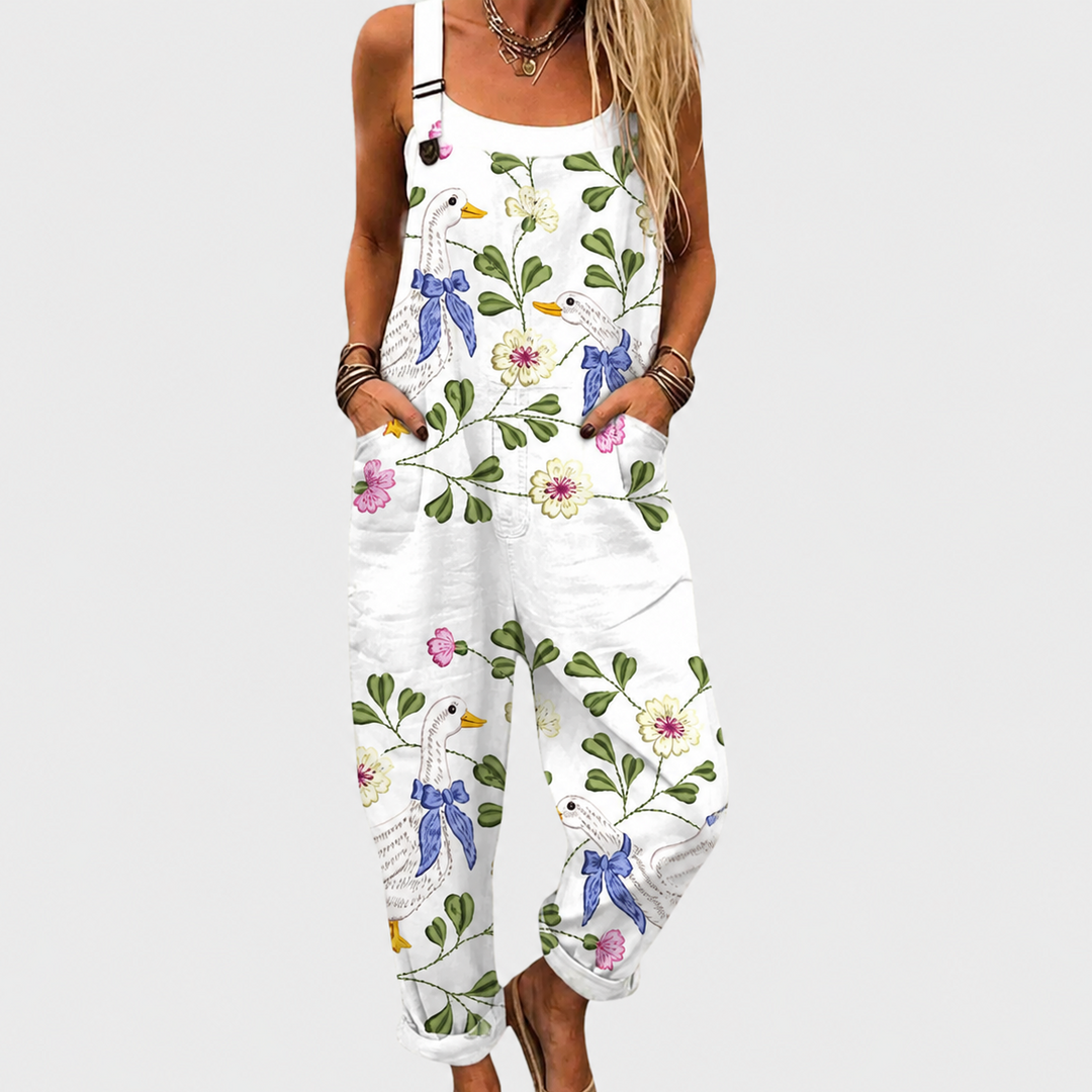 Cozy Graphic Jumpsuit