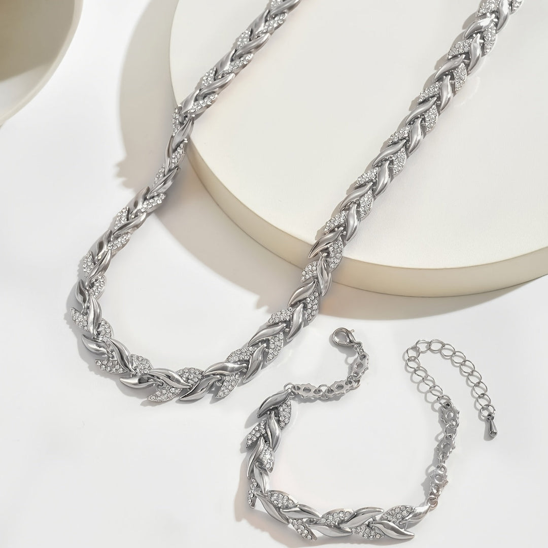 Herringbone Crystal Jewelry Collection