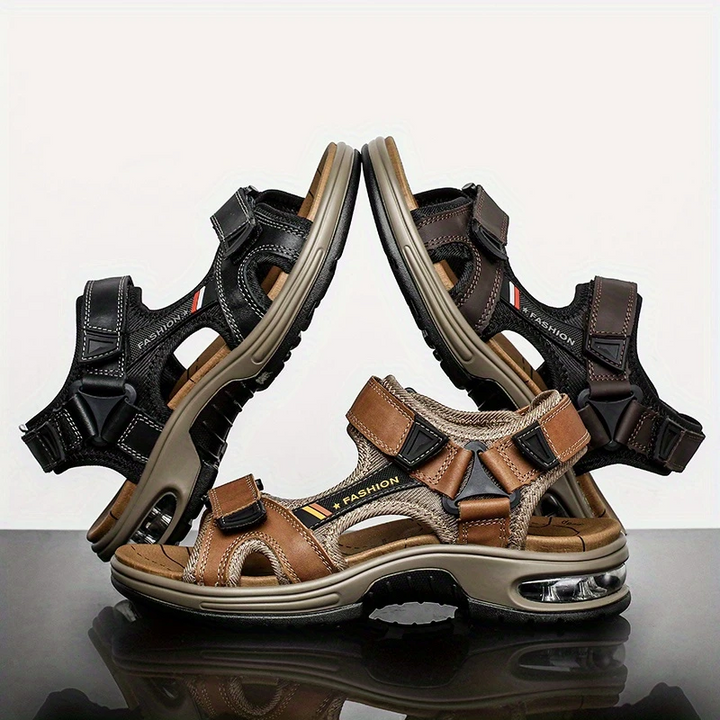 Bennett™ | AirCushion Adjustable Leather Sandals