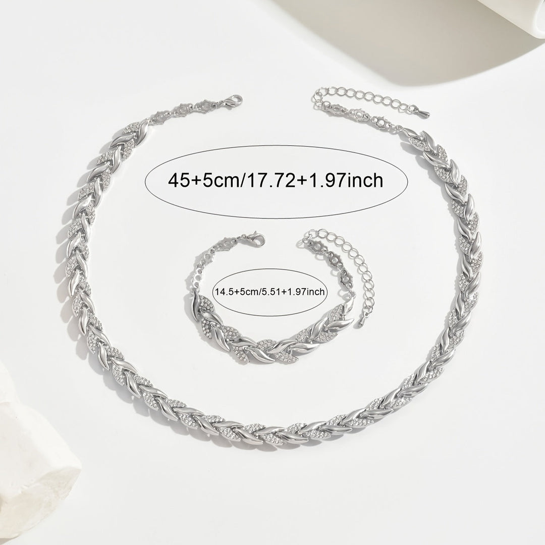 Herringbone Crystal Jewelry Collection
