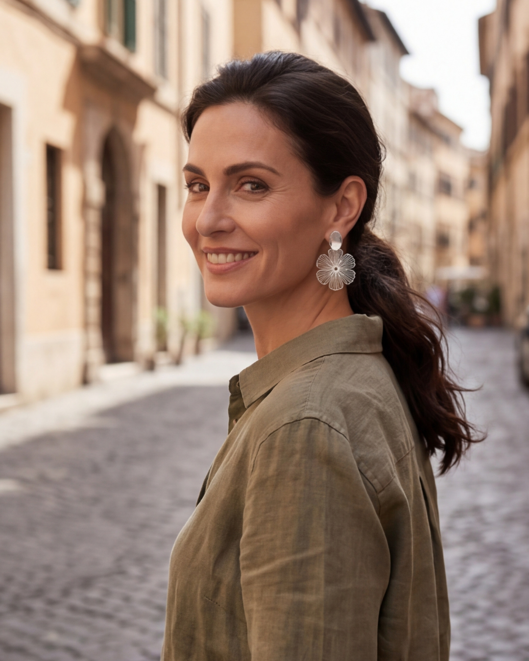 Fiore Non-Piercing Clip-On Earrings