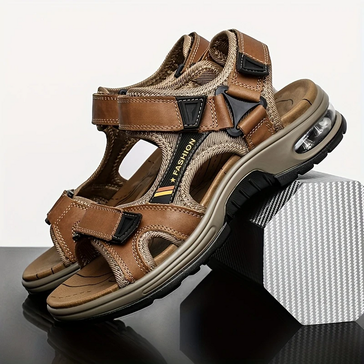 Bennett™ | AirCushion Adjustable Leather Sandals