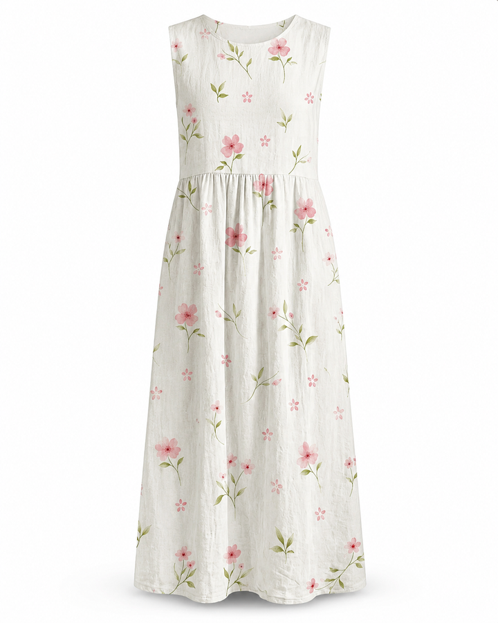 Rosalie™ | Robe midi à motif cachemire botanique