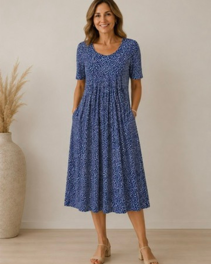 Marlowe™ | Meadow Bloom Flattering Midi Dress