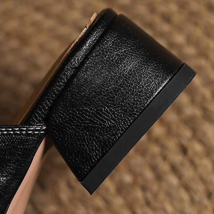 Margot™ | Polished Square-Toe Mules