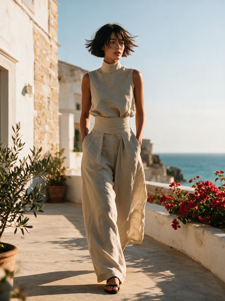 Arielle™ | Sandstone Linen Blend Set