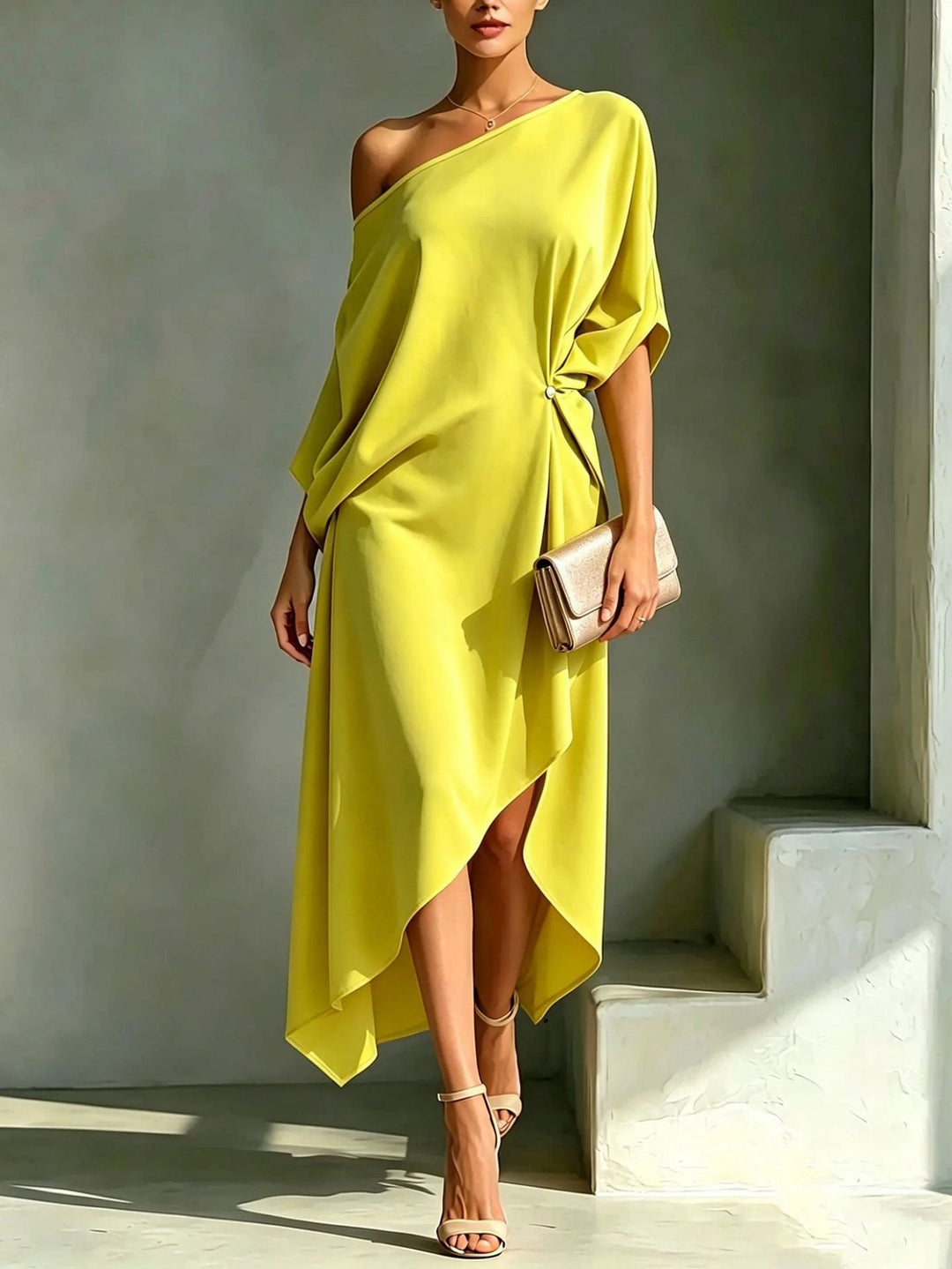 Natalie™ | Elegant One-Shoulder Dress